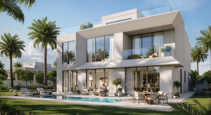 Luxury villa with private pool and garden